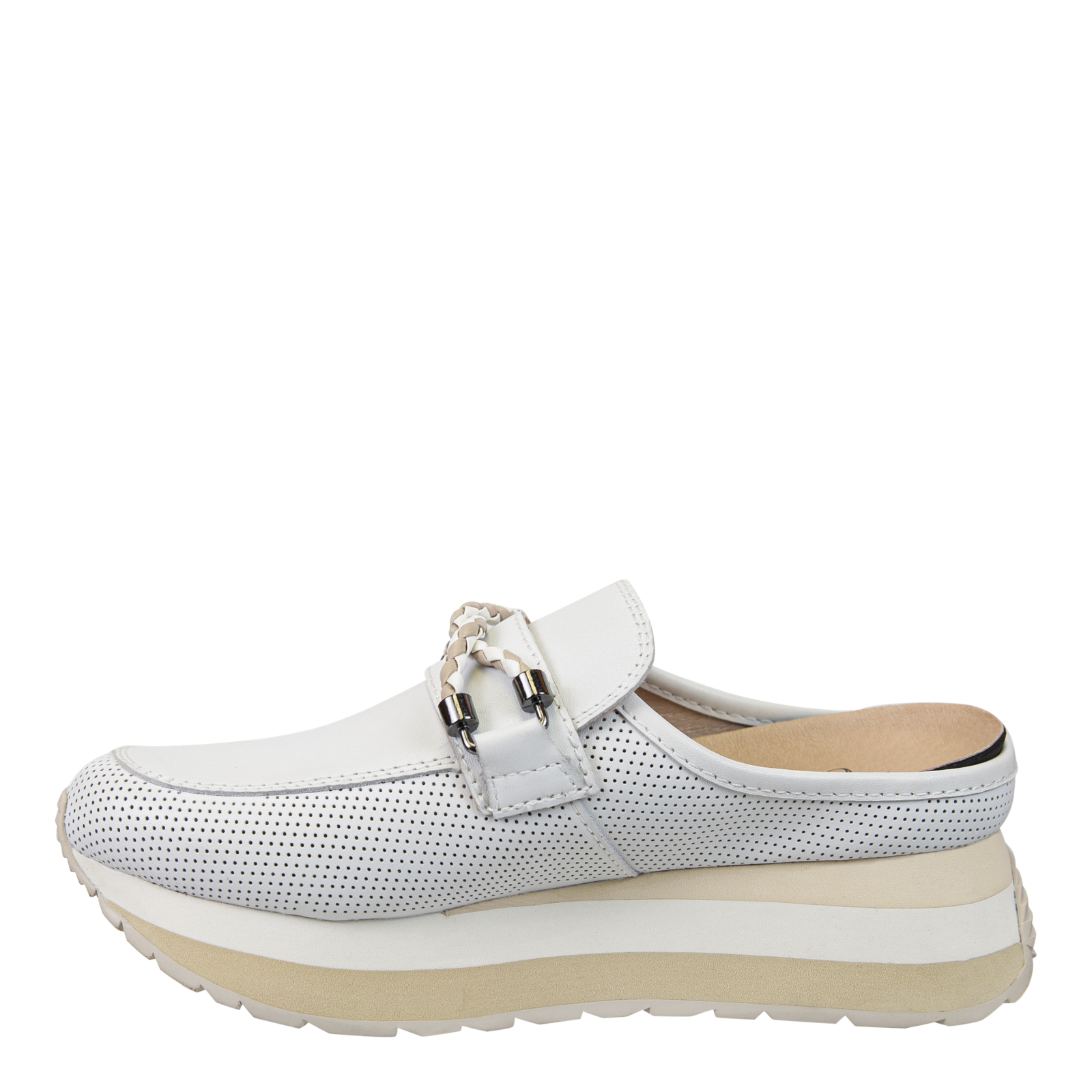 White polo slip orders on shoes